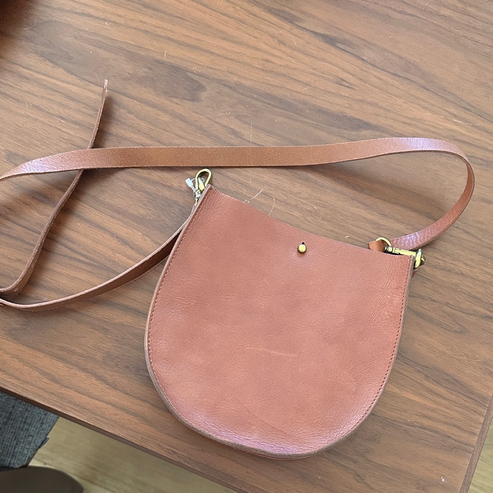 Madewell Brown Leather Crossbody Bag